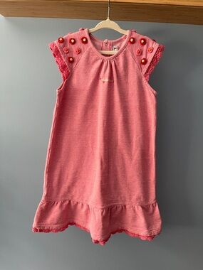 Girls' Pink Embellished Knit Dress - Brand Unknown